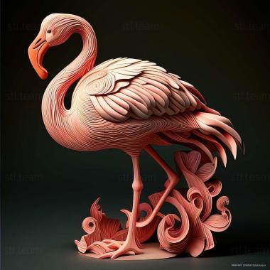 3D model flamingo (STL)